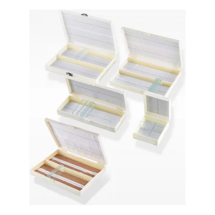 Microscope slide storage box