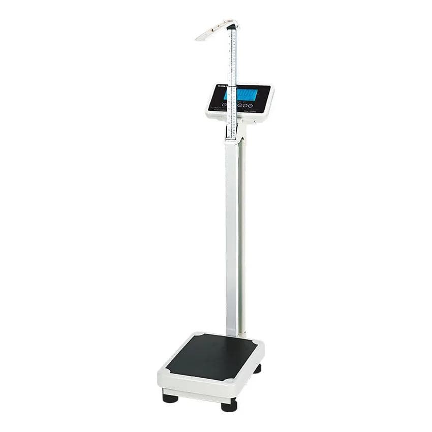 Platform scale with height meter