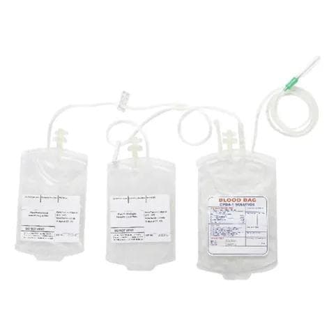 Triple blood bag set