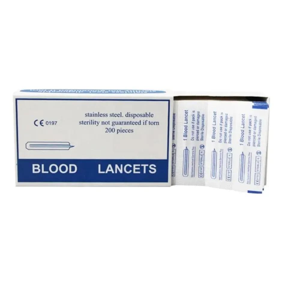 Stainless-steel blood lancet