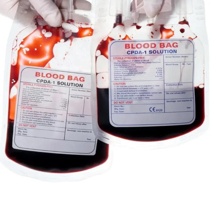 Single blood collection bag