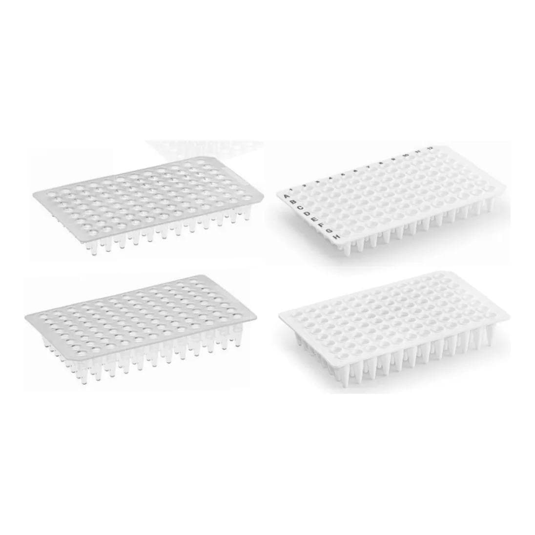 PCR plate — half skirt