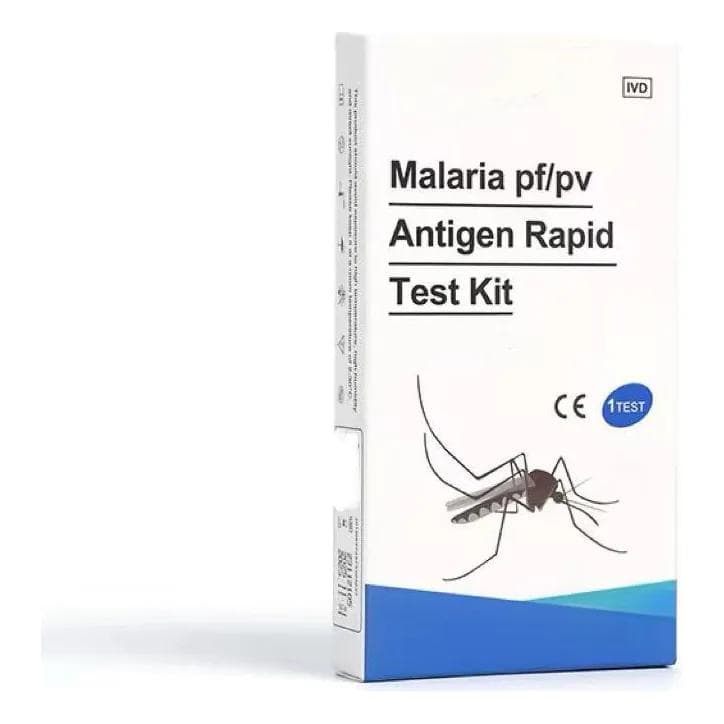 Malaria rapid diagnostic test cassette with sample well and result window
